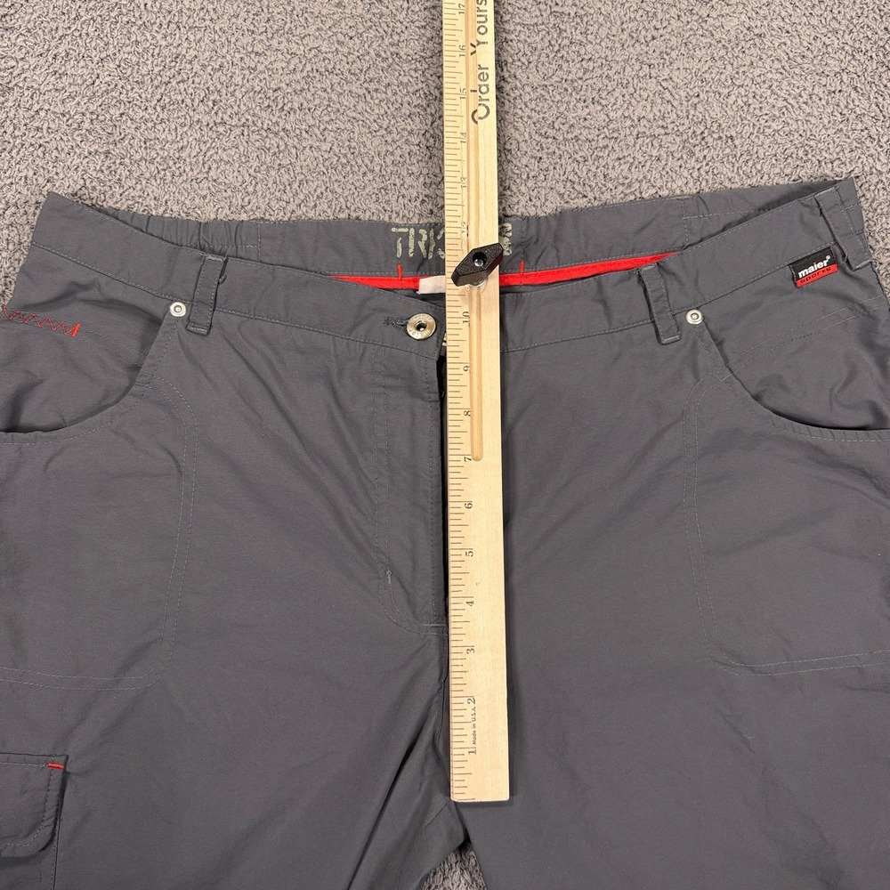 Maier Sports Pants Mens 36 Gray Hiking Cargo Quick Dry Lightweight Gorp Outdoor‎ - Picture 8 of 13